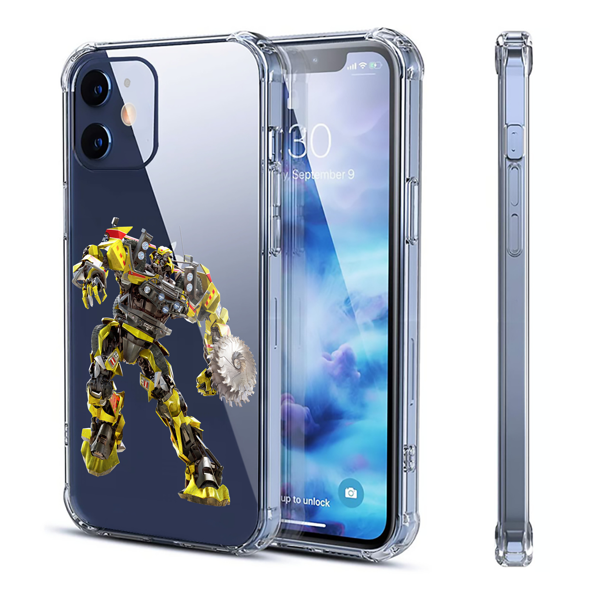 （画像用） Transformers トランスフォーマー 【iPhone 12シリーズ対応】透明スマホケース（クリアソフトケース）